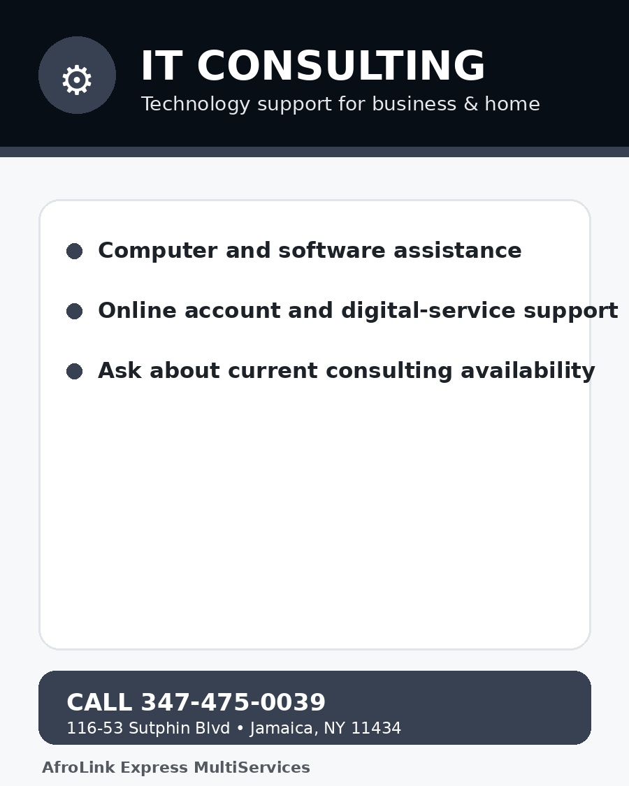 IT Consulting flyer