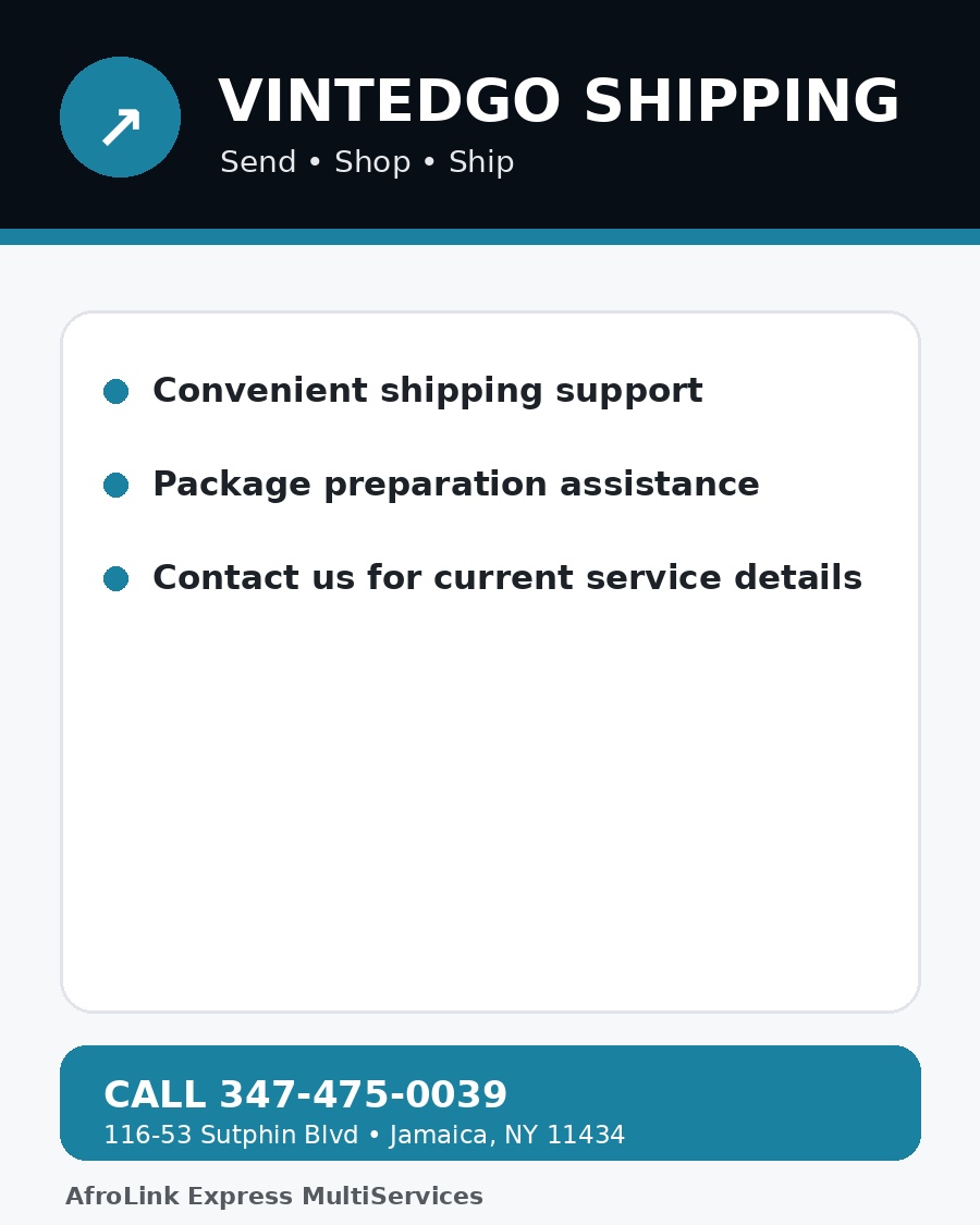VintedGo Shipping flyer